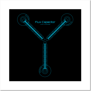 Flux Capacitor (Blue) Posters and Art